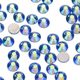 Light Blue AB Glass FlatBack Rhinestones Silver Back WholesaleRhinestone